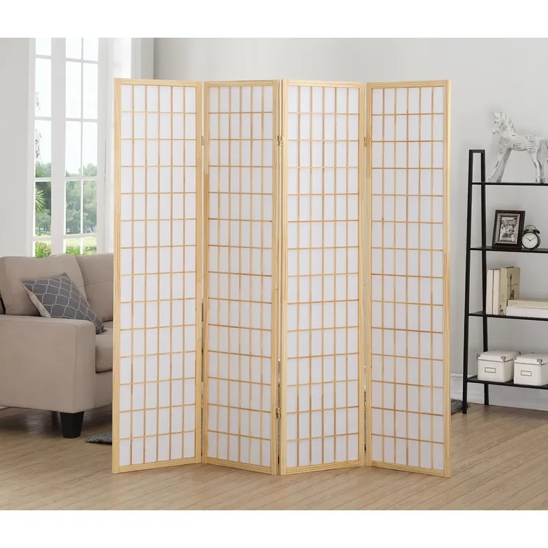 オリエンタル障子4枚パネルスクリーン ルームディバイダー ナ - Shoji Screen Divider のレビューと価格
