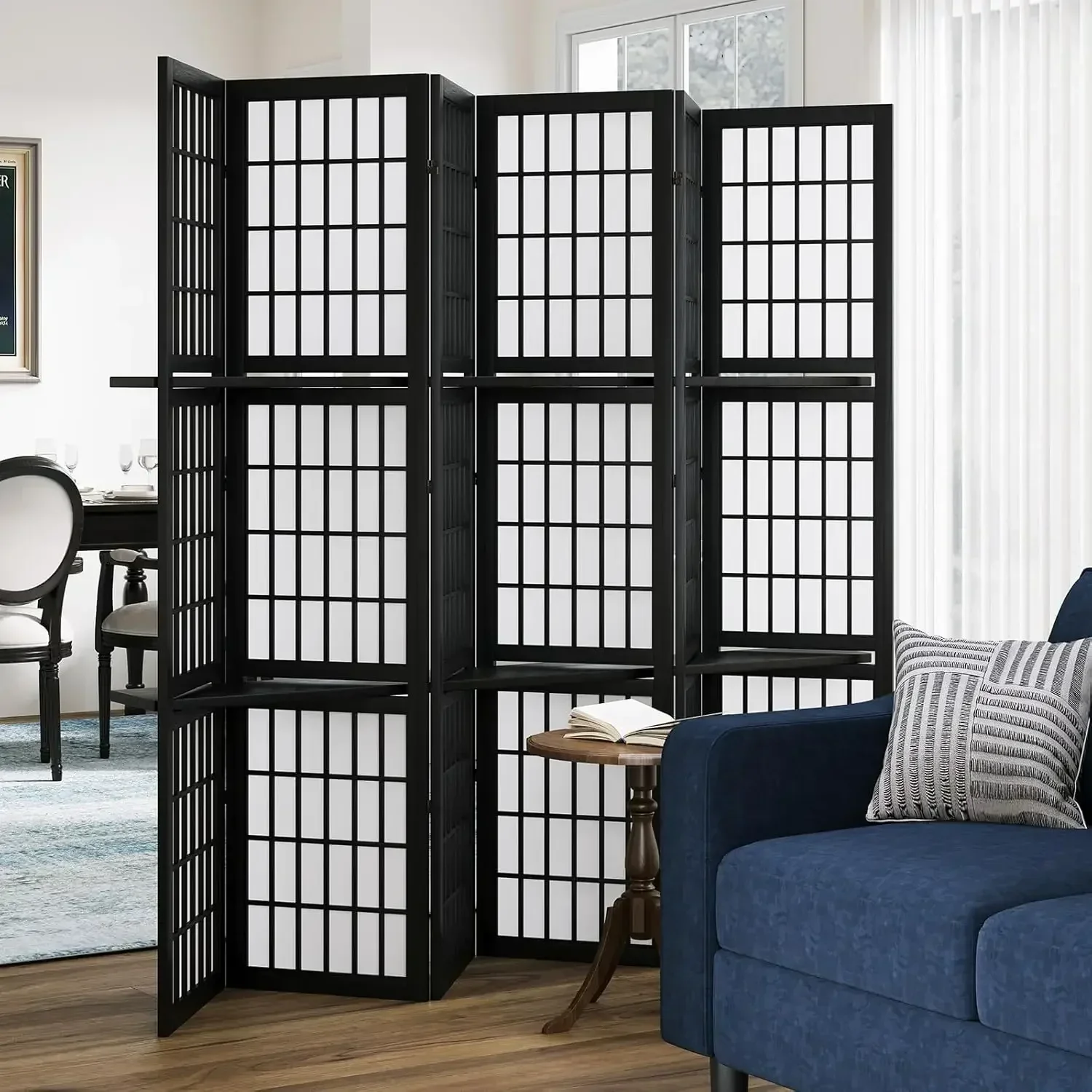 6枚パネル 5.6フィート 折りたたみ式 ポータブル ルーム - Shoji Screen Divider のレビューと価格